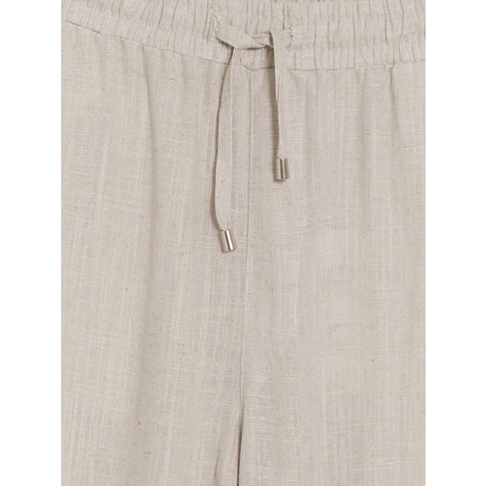 LCW Vision Bej Regular Fit Keten Karışımlı Erkek Pantolon