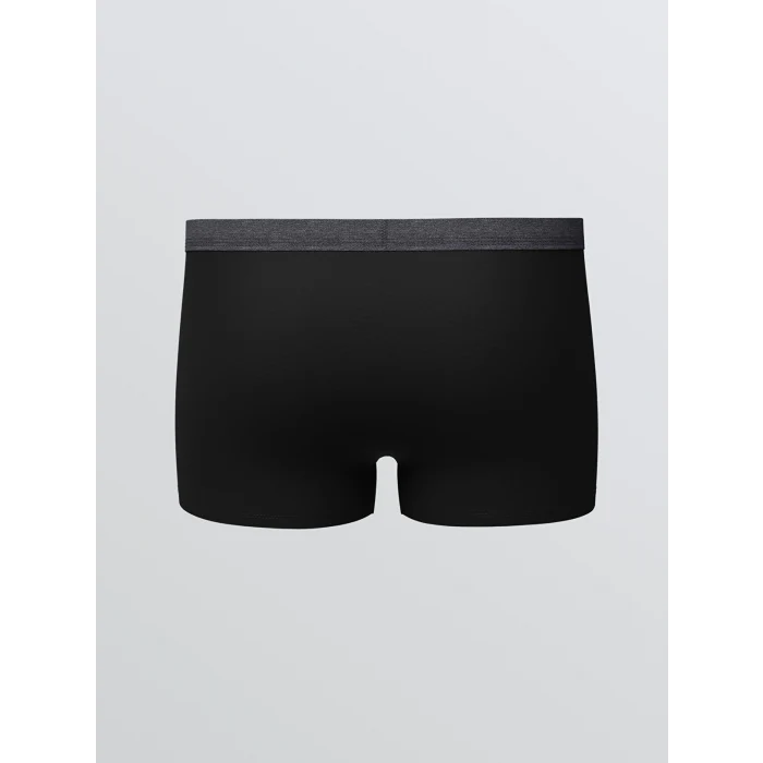 LC WAIKIKI Antrasit Standart Kalıp Pamuklu Esnek Erkek Boxer 3lü
