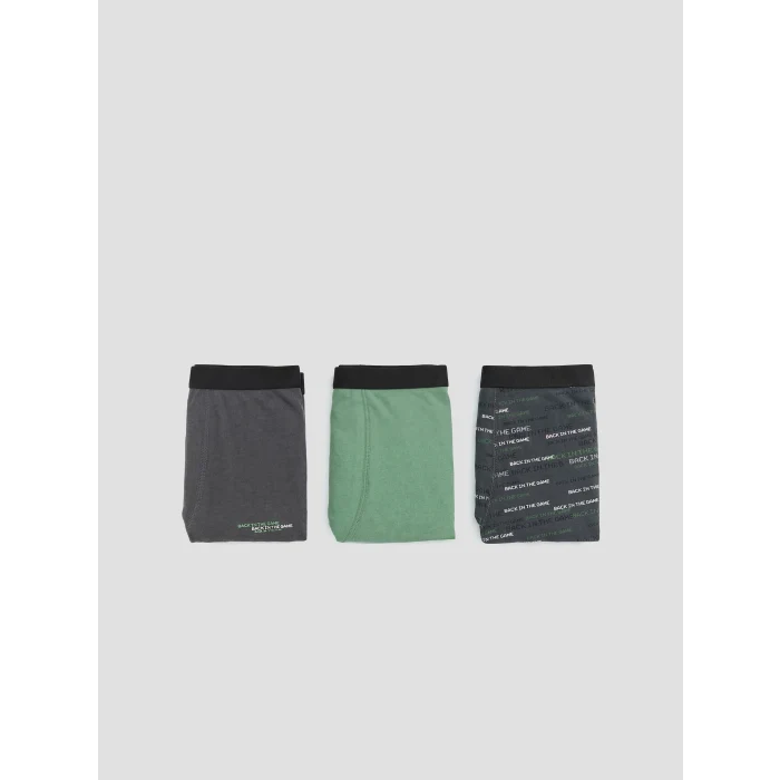 LCW Kids Gri Erkek Çocuk Boxer 3lü