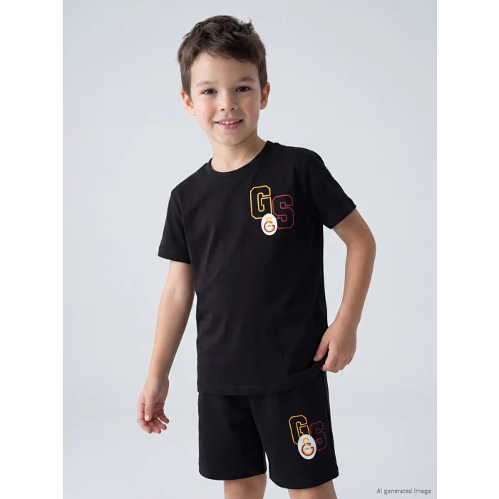 LCW Kids Siyah Galatasaray Baskılı Erkek Çocuk Takım