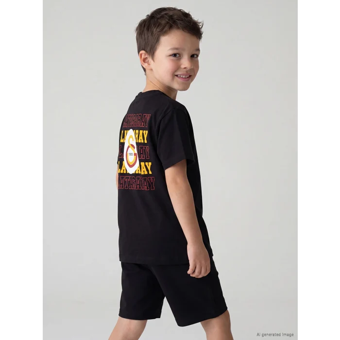 LCW Kids Siyah Galatasaray Baskılı Erkek Çocuk Takım