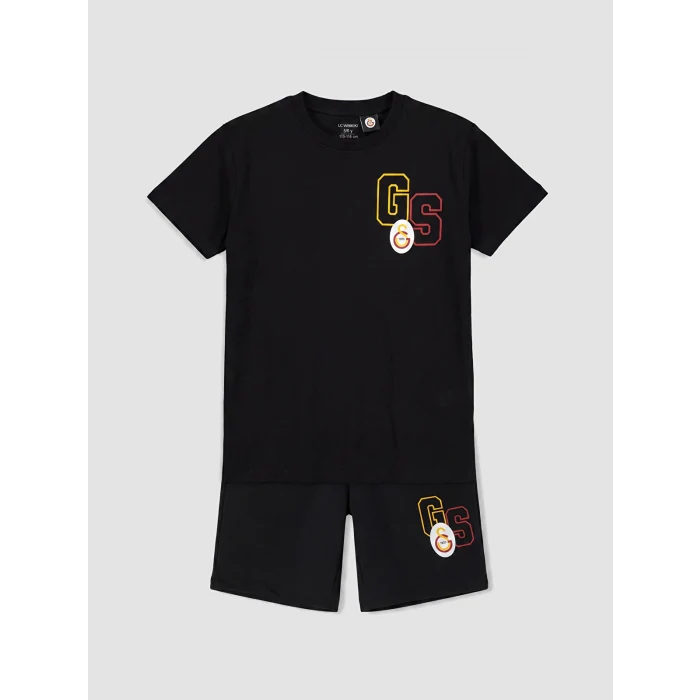 LCW Kids Siyah Galatasaray Baskılı Erkek Çocuk Takım