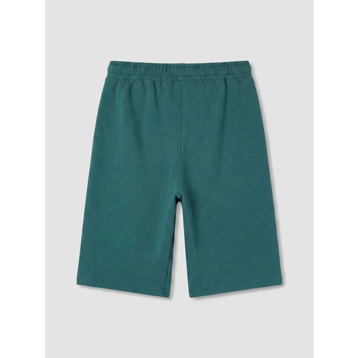 LCW Kids Yeşil Beli Lastikli Baskılı Erkek Çocuk Şort