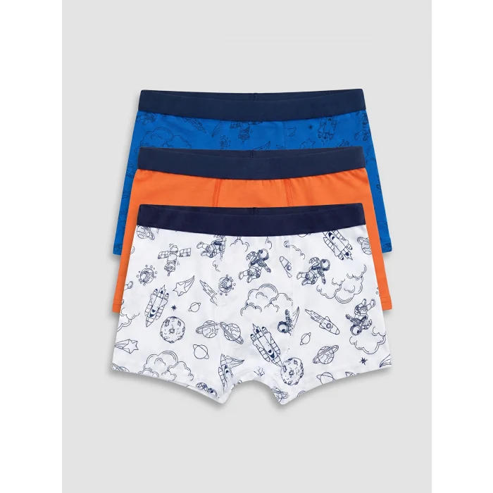 LCW Kids Mavi Erkek Çocuk 3lü Boxer