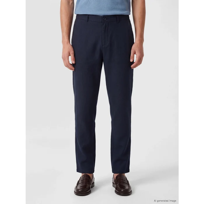 LCW Vision Lacivert Regular Fit Keten Karışımlı Erkek Pantolon