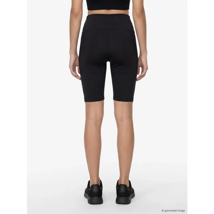 KOOR SPORT Siyah Beli Lastikli Kadın Spor Şort Tayt