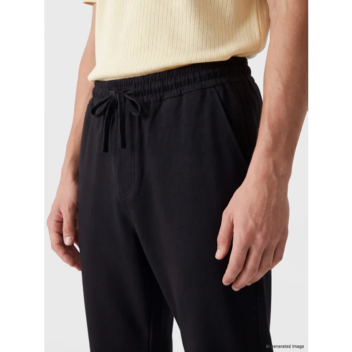 LCW Vision Siyah Regular Fit Erkek Keten Görünümlü Pantolon
