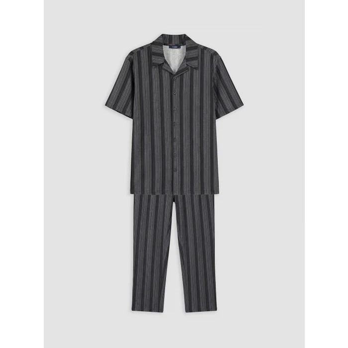 LC WAIKIKI Antrasit Regular Fit Erkek Pijama Takımı