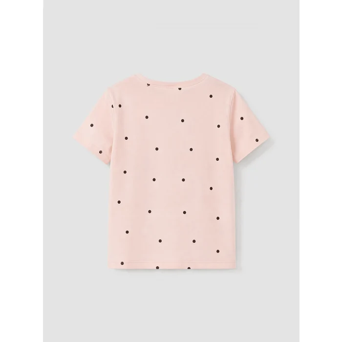 LCW Kids Pembe Kız Çocuk Puantiyeli Şortlu Pijama Takımı