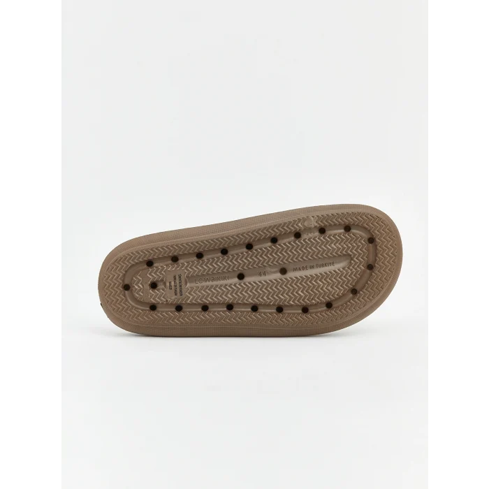LCW STEPS Kahverengi Baskılı Erkek Terlik