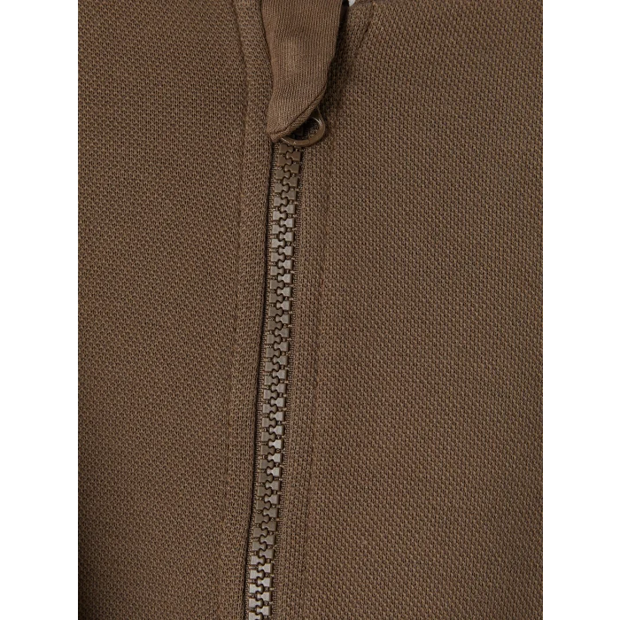 LCW baby Kahverengi Erkek Bebek Fermuarlı Sweatshirt