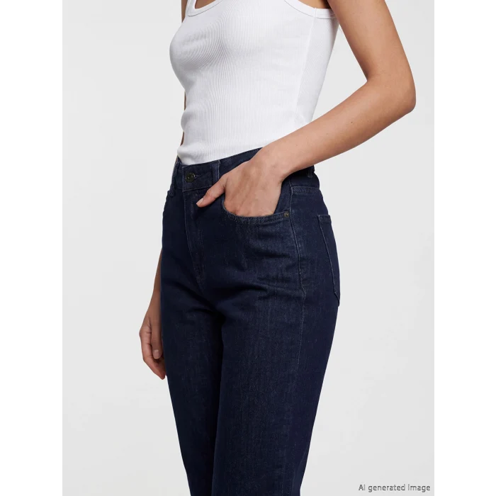 LCW Grace Mavi Straight Fit Kadın Jean Pantolon