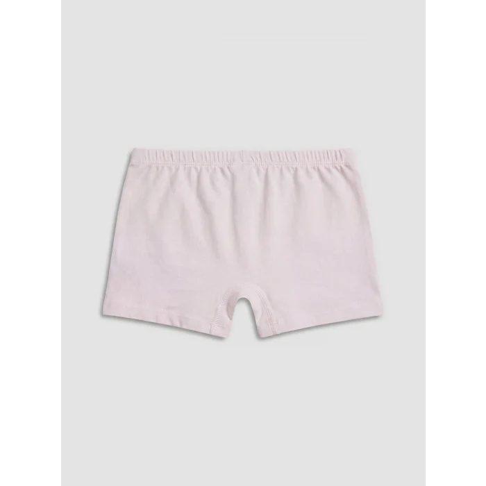 LCW Kids Ekru Baskılı Kız Çocuk Boxer 3lü