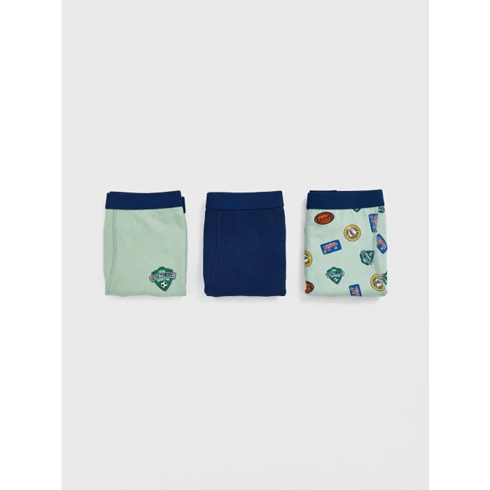 LCW Kids Yeşil Erkek Çocuk Boxer 3lü