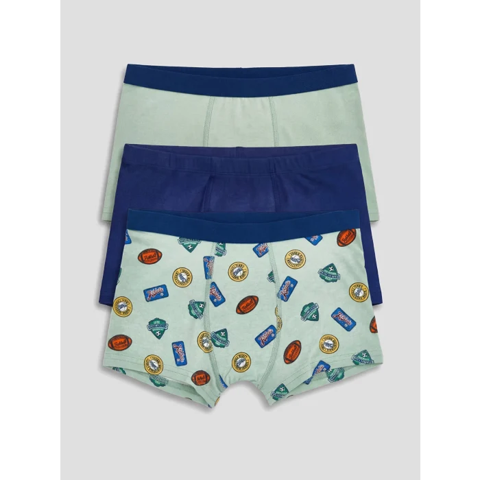 LCW Kids Yeşil Erkek Çocuk Boxer 3lü
