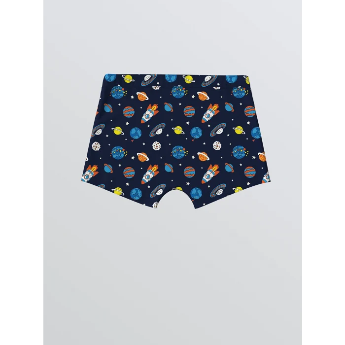 LCW Kids Lacivert Baskılı Erkek Çocuk Boxer 3lü