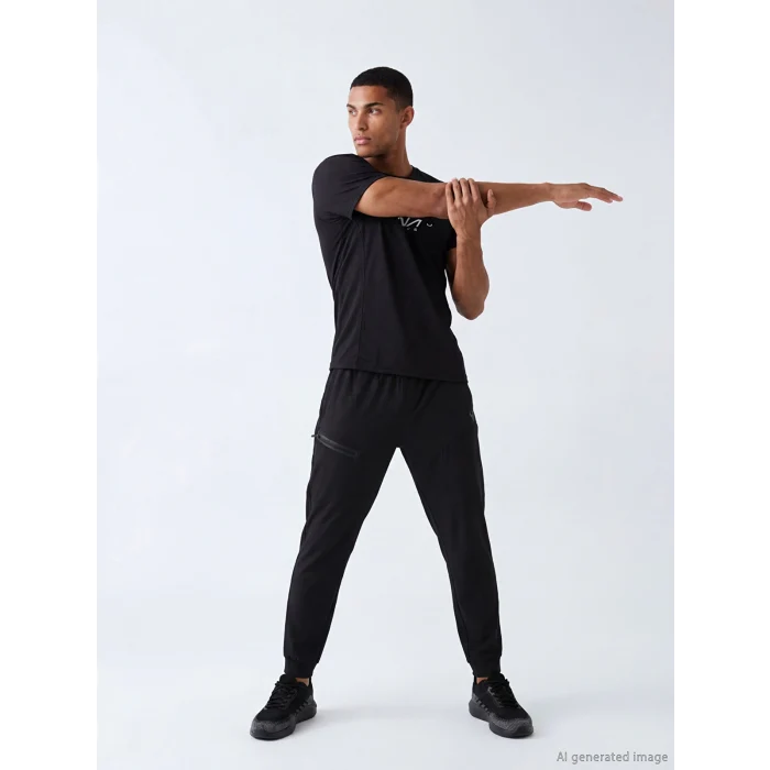 XSIDE ACTIVE Siyah Loose Fit Erkek Jogger Eşofman Altı