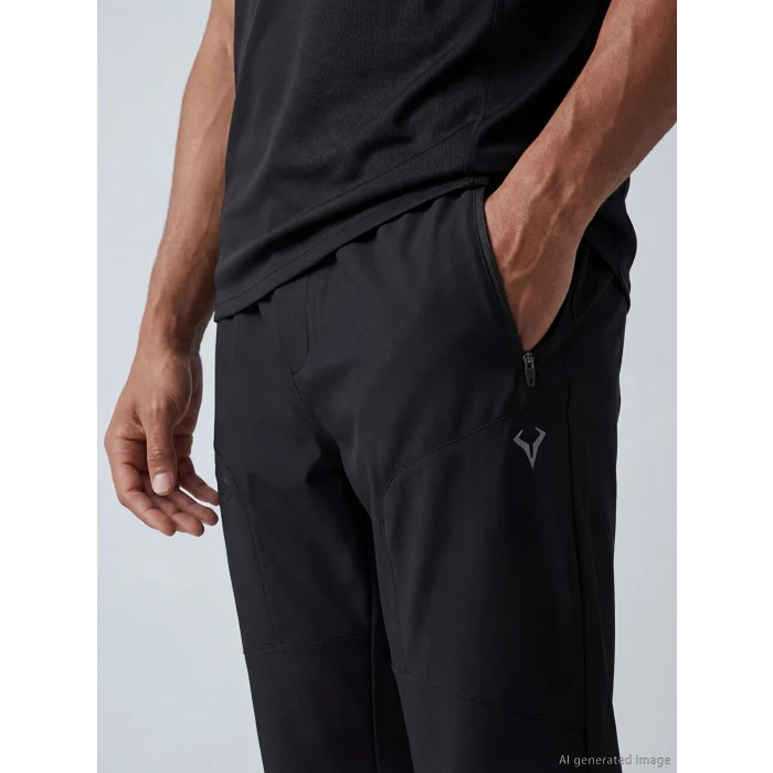 XSIDE ACTIVE Siyah Loose Fit Erkek Jogger Eşofman Altı