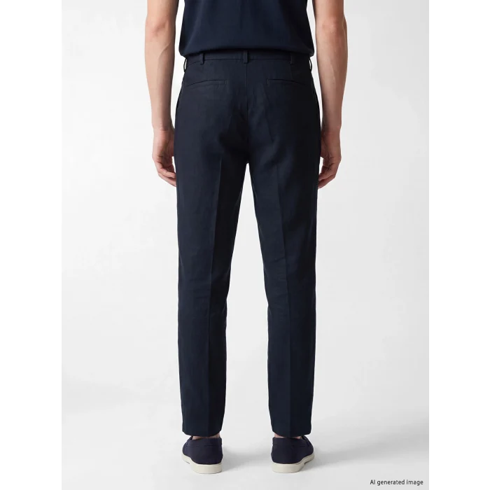 SOUTHBLUE Lacivert Regular Fit Dokulu Erkek Pantolon