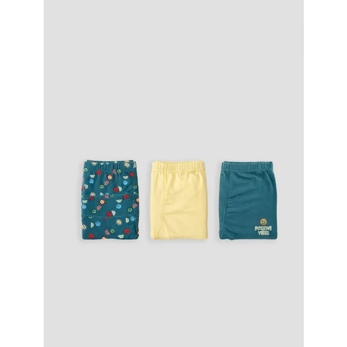 LCW Kids Petrol Erkek Çocuk Boxer 3lü