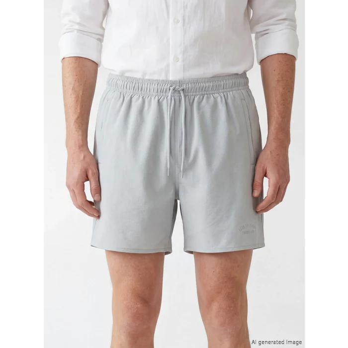 LCW SWIMWEAR Gri Kısa Boy Erkek Deniz Şortu