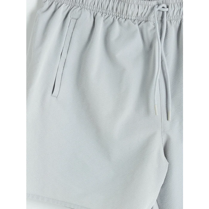 LCW SWIMWEAR Gri Kısa Boy Erkek Deniz Şortu