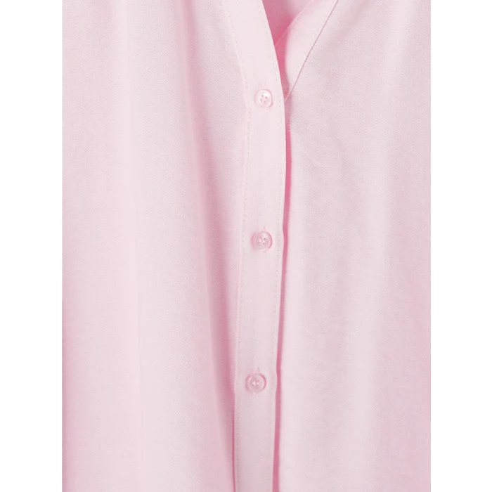 LCW Vision Pembe Oversize Armürlü Kadın Gömlek