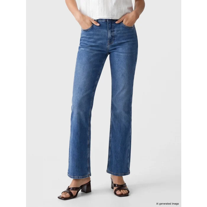 LCW Jeans İndigo Flare Kadın Jean Pantolon