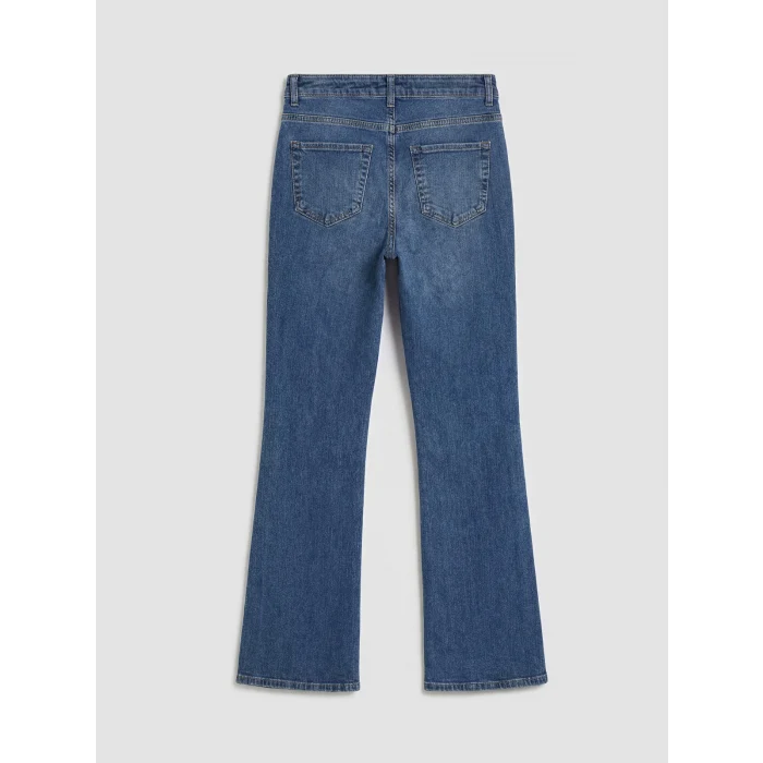 LCW Jeans İndigo Flare Kadın Jean Pantolon