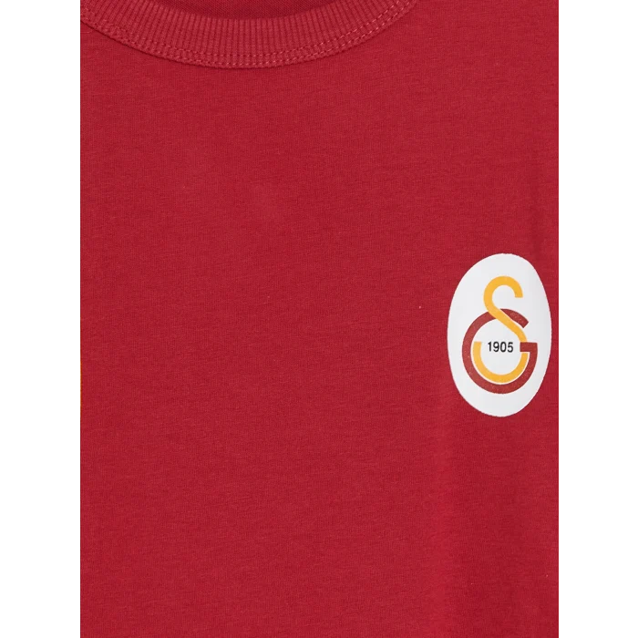 LCW Kids Kırmızı Galatasaray Baskılı Erkek Çocuk Şortlu Takım