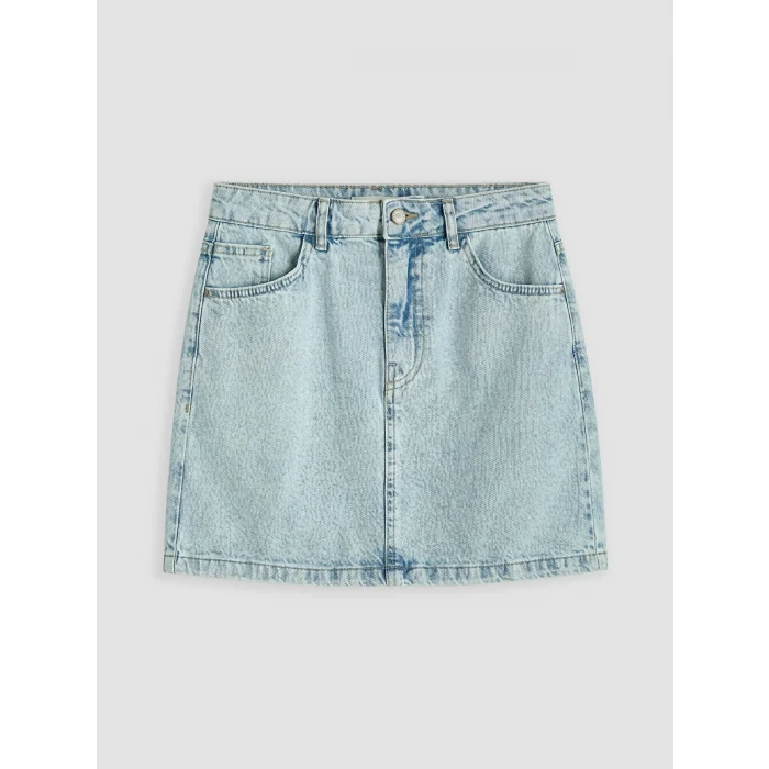 LCW Vision İndigo Regular Fit Mini Jean Etek