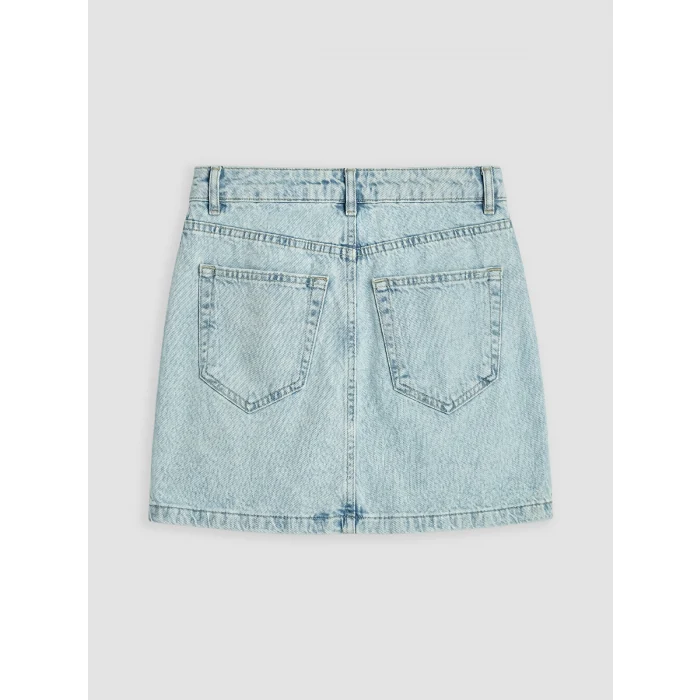 LCW Vision İndigo Regular Fit Mini Jean Etek