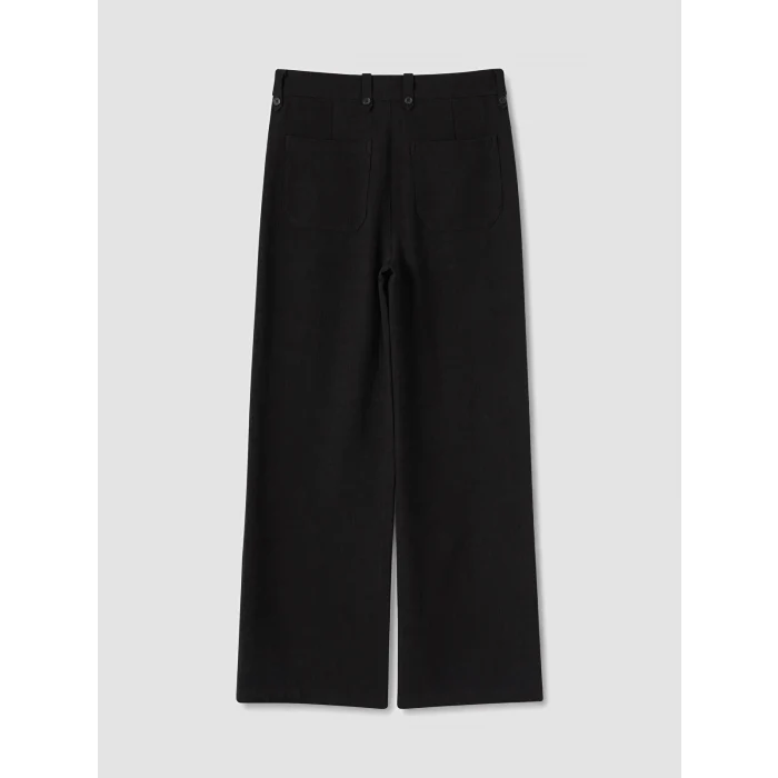 LCW Vision Siyah Regular Fit Geniş Paça Kadın Pantolon