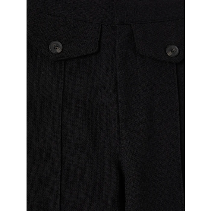 LCW Vision Siyah Regular Fit Geniş Paça Kadın Pantolon