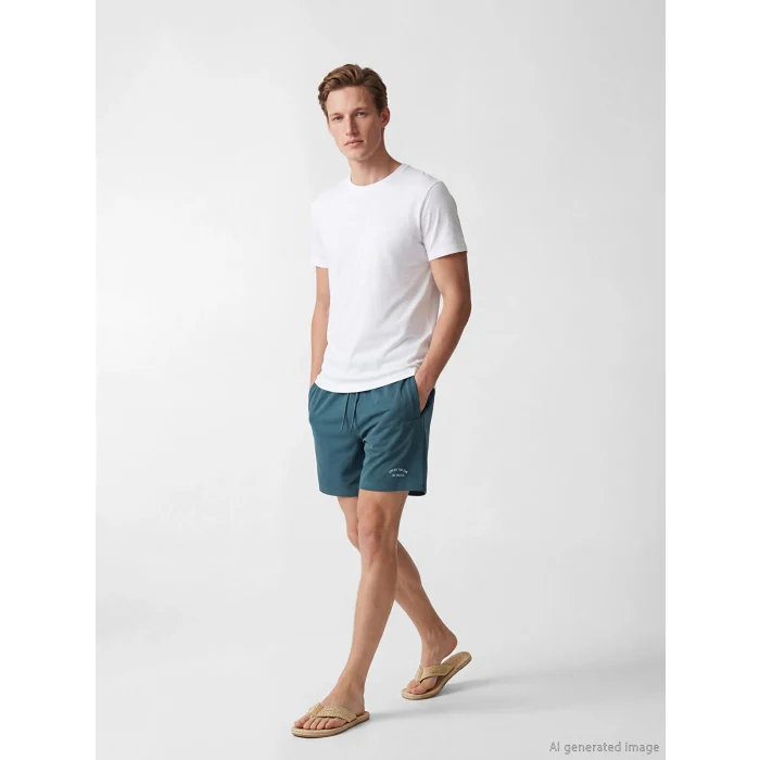 LCW SWIMWEAR Petrol Kısa Boy Erkek Deniz Şortu