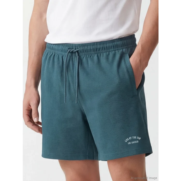 LCW SWIMWEAR Petrol Kısa Boy Erkek Deniz Şortu