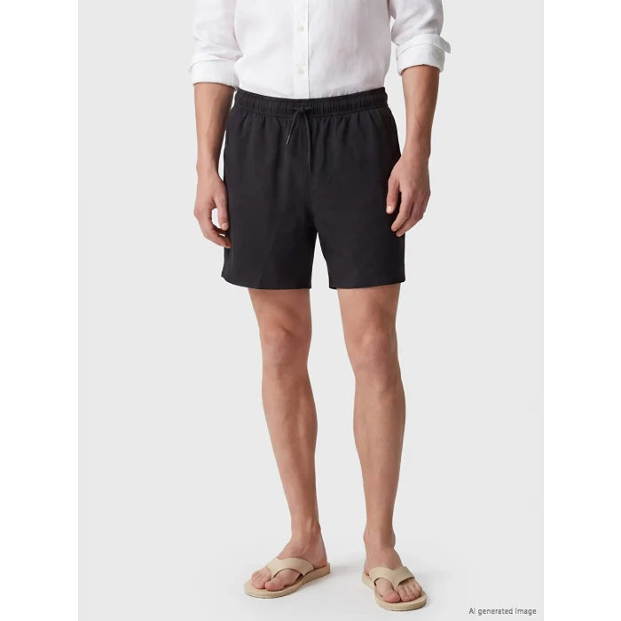 LCW SWIMWEAR Siyah Kısa Boy Erkek Deniz Şortu
