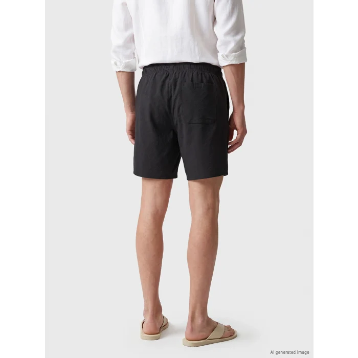 LCW SWIMWEAR Siyah Kısa Boy Erkek Deniz Şortu