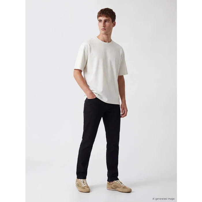 LCW Jeans Siyah 779 Regular Fit Erkek Jean Pantolon