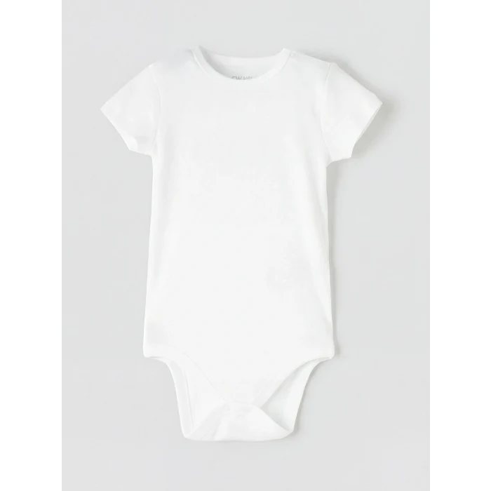 LCW baby Beyaz Erkek Bebek Çıtçıtlı Body 3lü