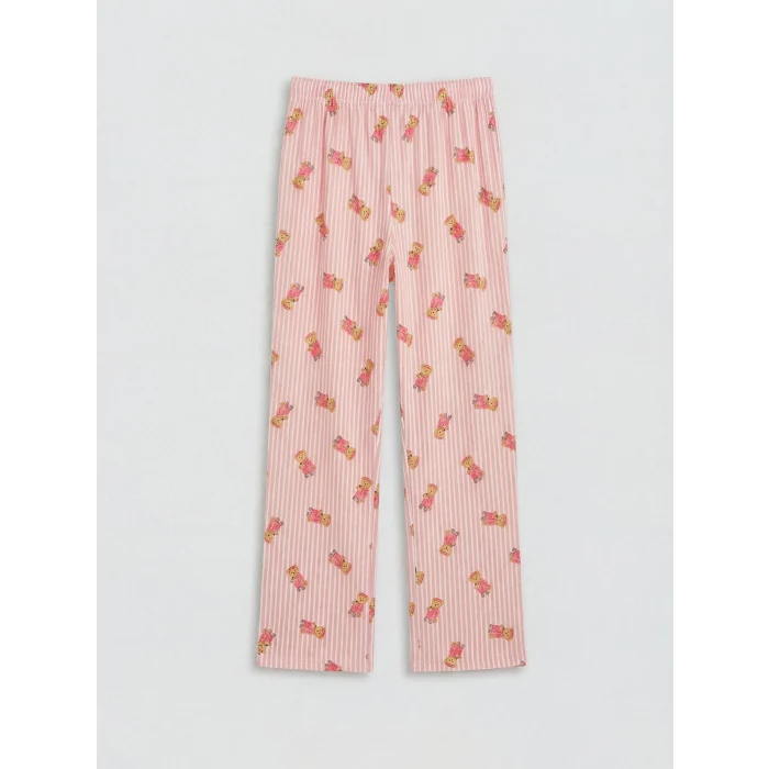 LCW DREAM Pembe Ayı Teddy Baskılı Kadın Pijama Takım