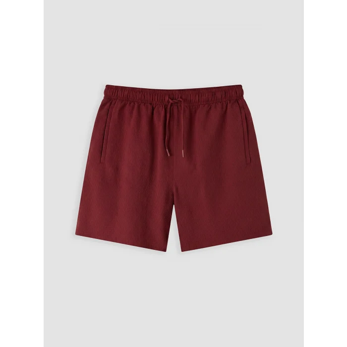 LCW SWIMWEAR Kahverengi Kısa Boy Erkek Deniz Şortu