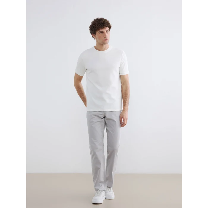LCWAIKIKI Classic Gri Regular Fit Gabardin Erkek Chino Pantolon