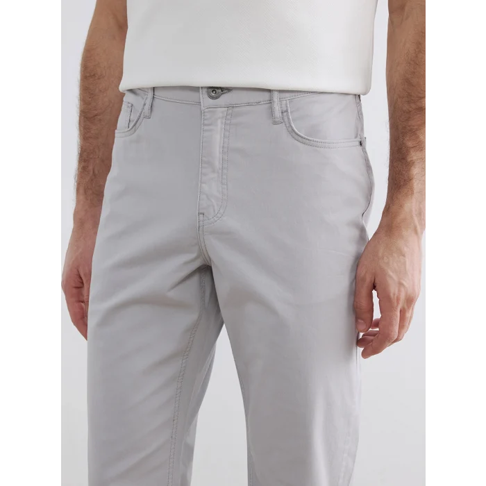 LCWAIKIKI Classic Gri Regular Fit Gabardin Erkek Chino Pantolon