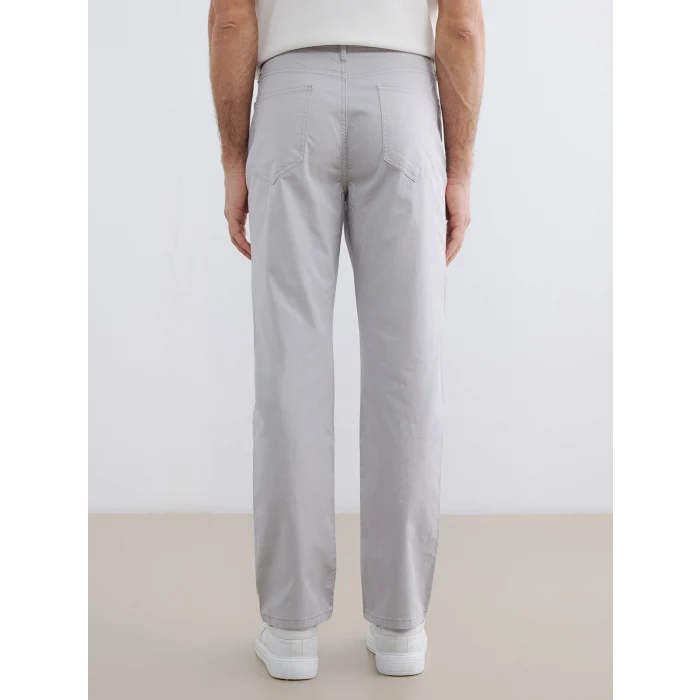 LCWAIKIKI Classic Gri Regular Fit Gabardin Erkek Chino Pantolon