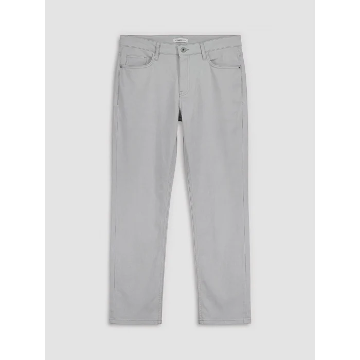 LCWAIKIKI Classic Gri Regular Fit Gabardin Erkek Chino Pantolon