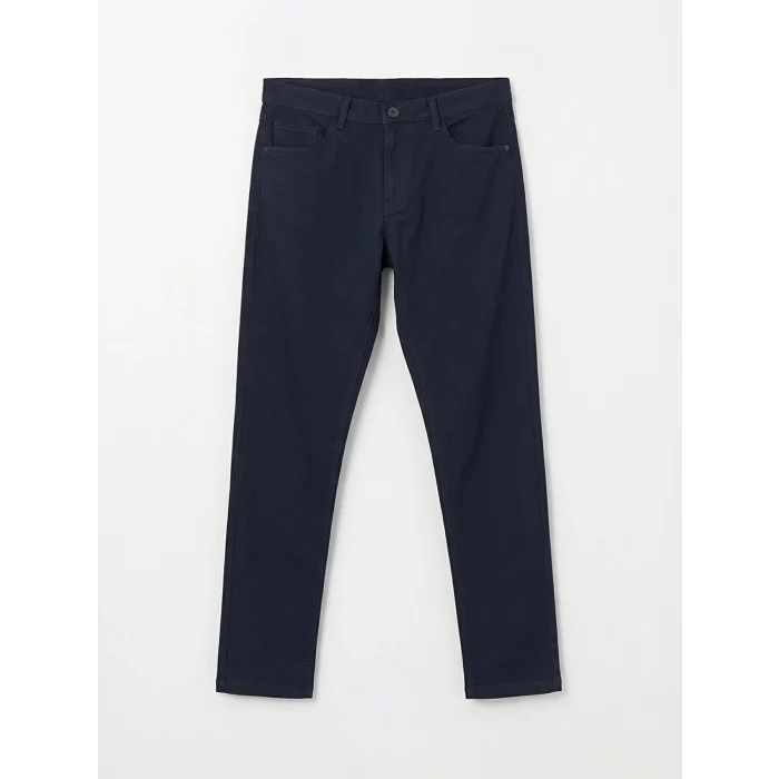 LCWAIKIKI Classic Lacivert Dar Kalıp Gabardin Erkek Chino Pantolon