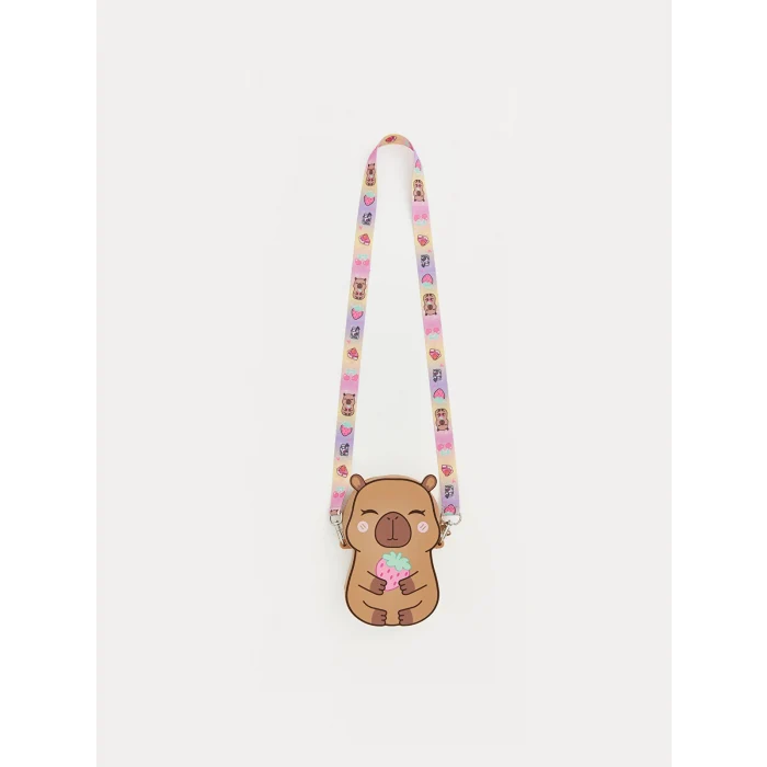 LCW ACCESSORIES Kahverengi Hayvan Figürlü Kız Çocuk Omuz Çantası