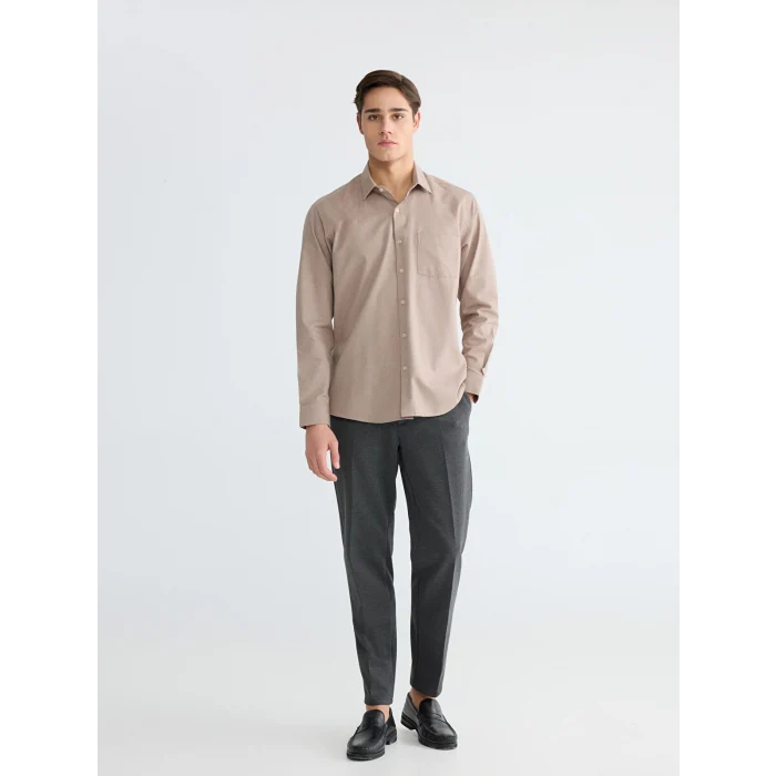 LCWAIKIKI Classic Antrasit Dar Kalıp Erkek Chino Pantolon