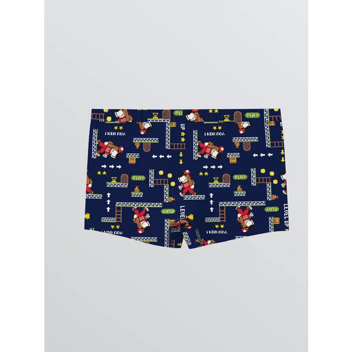 LCW Kids Lacivert Baskılı Erkek Çocuk 3lü Boxer